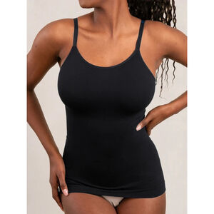 NWT Shapermint Scoop Neck Cami Black Large Smoothing Tank Shapewear